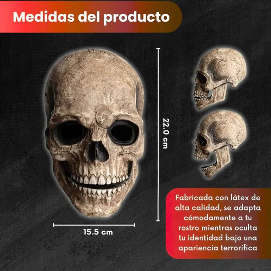 Mascara Calavera ultra realista Halloween