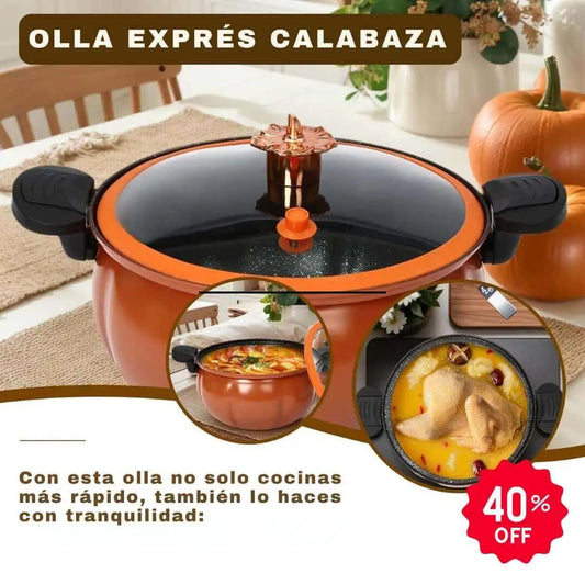 Tu nueva aliada en la cocina: olla calabaza a presión compacta y elegante