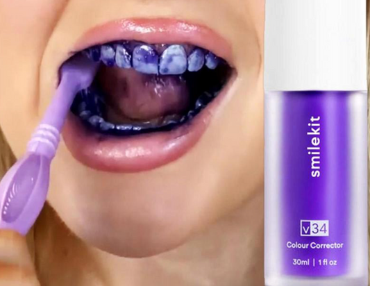 SmileKit Violet 👉 El truco del color para equilibrar tonos amarillos