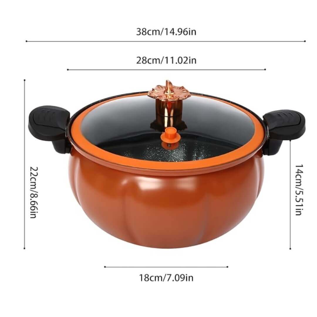 Tu nueva aliada en la cocina: olla calabaza a presión compacta y elegante