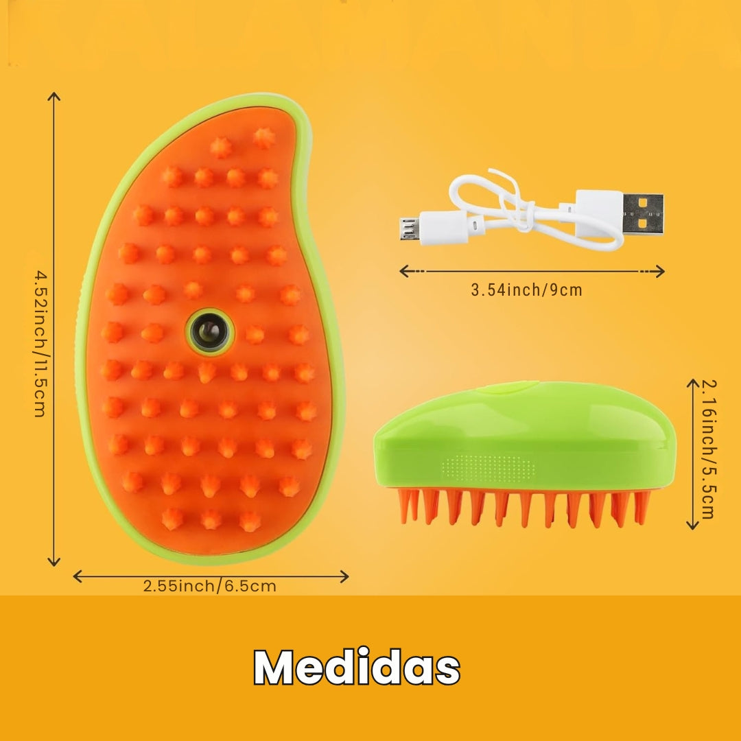 Combo Antipelos 2 en 1: Cepillo de Vapor + Removedor Reutilizable para Mascotas