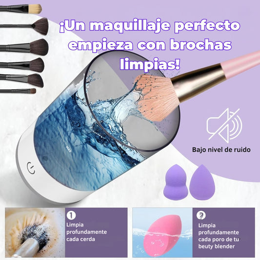GlowBrush™ - Limpia y seca tus brochas en segundos, sin esfuerzo y sin bacterias