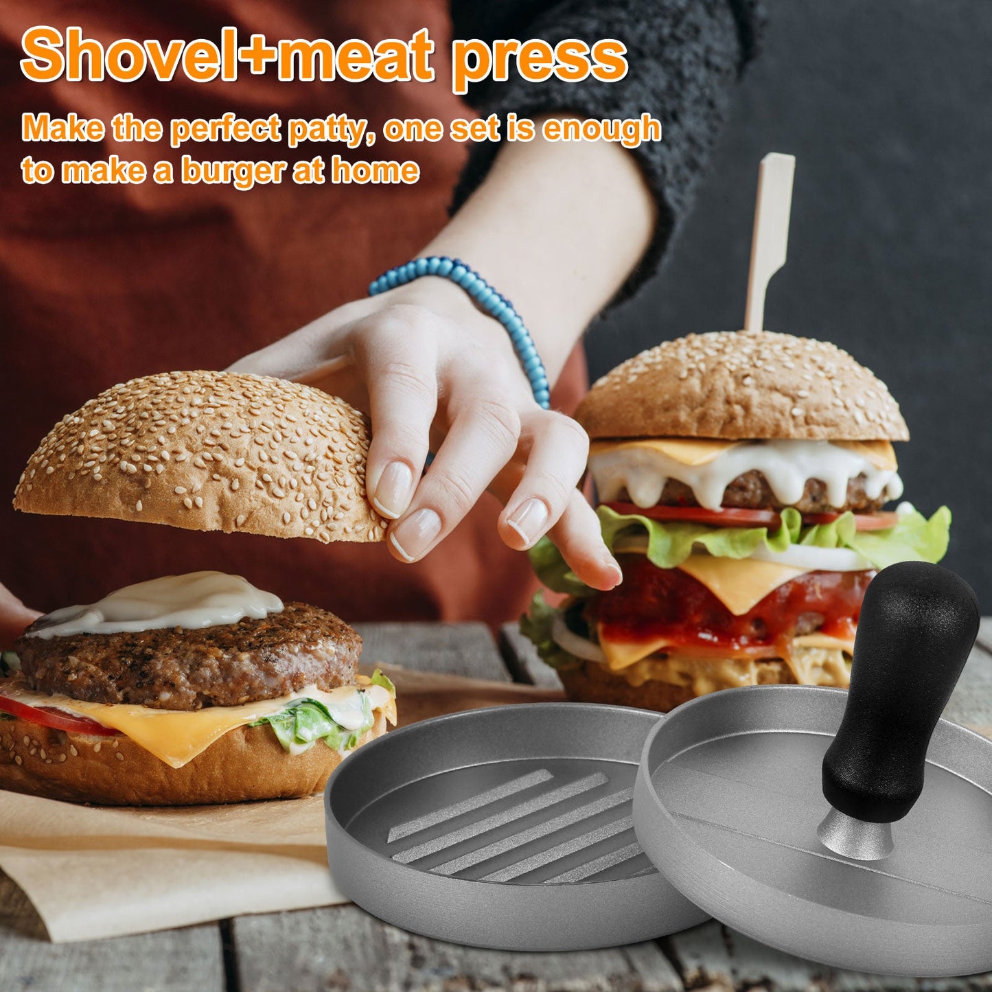 Prensa BurgerPro®: hamburguesas perfectas en segundos