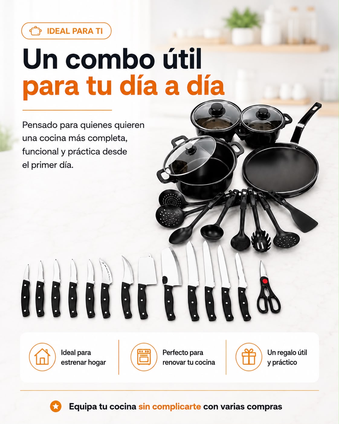 Combo Mega Ahorro RENOVA COCINA - 26 piezas premium