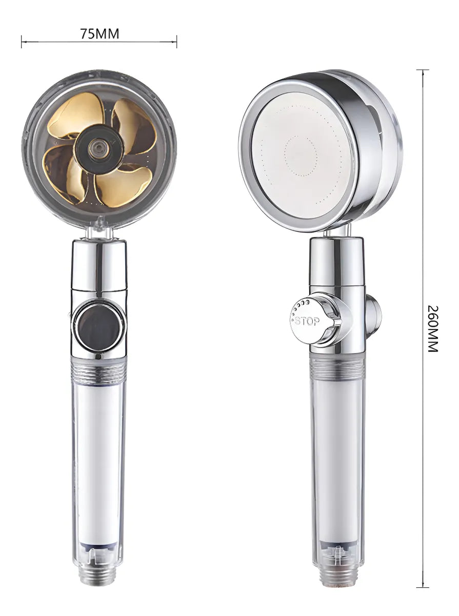 Cabezal de ducha turboalimentado 360