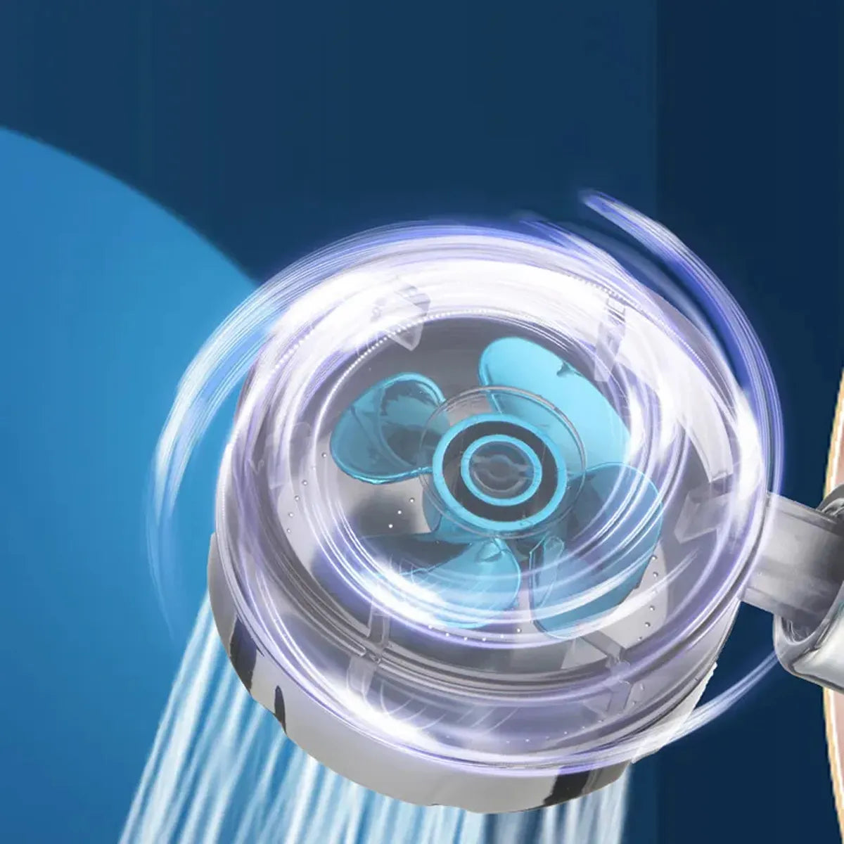 Cabezal de ducha turboalimentado 360